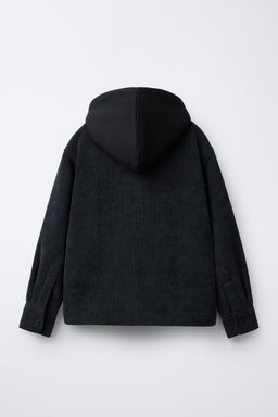 COMFORT CORDUROY FLEECE OVERSHIRT - Zara фото 5