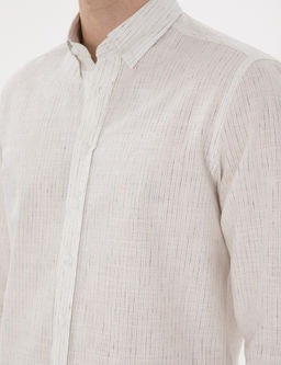 Beyaz Regular Fit Uzun Kollu G_mlek - Pierre cardin фото 7
