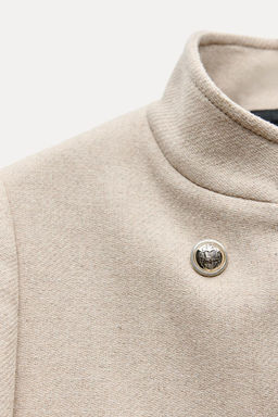 WOOL BLEND DOUBLE-BREASTED COAT - Zara фото 32