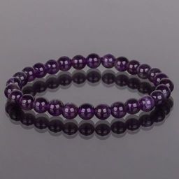 Браслет из Аметиста со вставкой 17 см