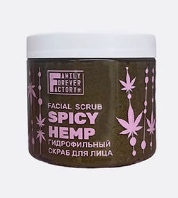 Family Forever Organic Boom Скраб для лица Гидрофильный "Конопляный-пряный" 200мл
