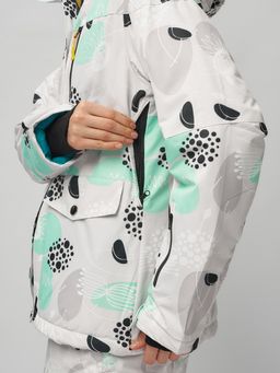 Горнолыжный костюм женский серого цвета 02302-1Sr - Chunmai фото 12