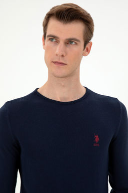 Мужской темно-синий базовый свитер Скидка 30% на трикотаж в корзине - U.s. polo assn фото 2