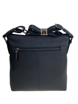 Сумка мужская из натуральной кожи, цвет черный - Greta фото 2