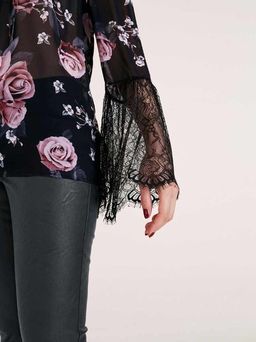 Блузка, черно-розовая - Heine фото 6