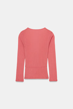 SUPIMA® WRAP T-SHIRT - Zara фото 5