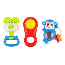 Набор погремушек Крошка Я «Радость малыша», с эластичными деталями, 3 шт., МИКС