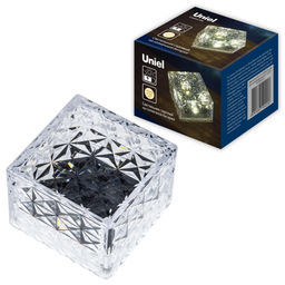 USL-F-172/PT050 ICECUBE Садовый светильник на солнечной батарее. 4 светодиода. Теплый белый свет. 1*АА Ni-Mh аккумулятор в/к. IP44. TM Uniel - Volpe фото 15