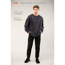 Мужской лонгслив оверсайз Happyfox