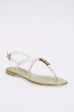 Trendyolmilla Shoes Siyah Jelly Parmak Aras? Kad?n Sandalet TAKSS25SD00065  фото 8