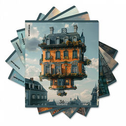 Цена за 5 шт. Тетрадь общая ученическая ErichKrause Flying House, 36 листов, клетка_MIX-PACK