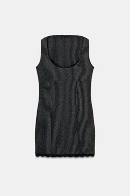 PINSTRIPE SHORT DRESS - Zara фото 10