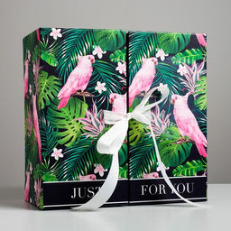 Коробка подарочная Тропики, 29,5 29,5 14,5 см - Дарите счастье фото 2