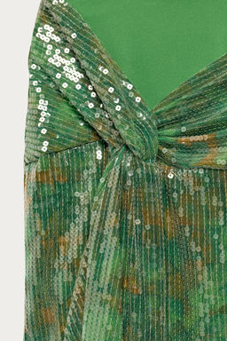 PAREO LENTEJUELAS NUDO MARISA BERENSON X ZARA / Verde  фото 3