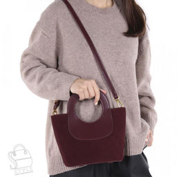 Сумка женская кожаная 56075BDAA wine red Baidou     в Новосибирске
