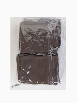 Набор мешочков для украшений подарочных 50 шт. бархатный «Классика», 6×8 см (±1 см), серый