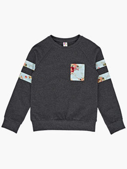 Футболка (лонгслив) UD 7376 черный меланж - Mini maxi фото 2