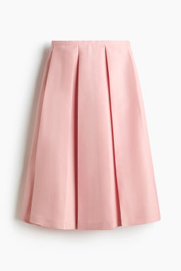 Falda midi tableada