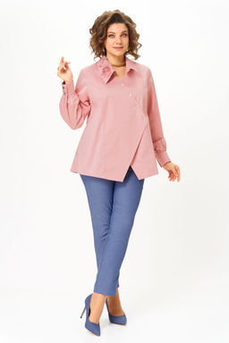 Блуза Michel Chic 789 пудра  фото 3