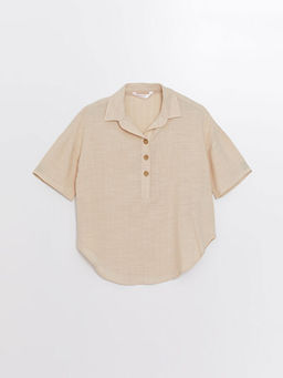 G?mlek Yaka Kad?n Pijama ?st?