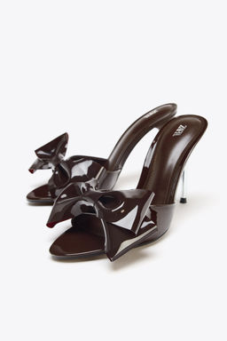 BOW HEELED SANDALS - Zara фото 11