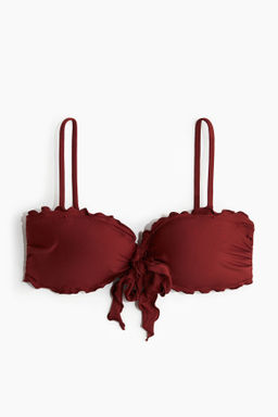 Top de bikini bandeau acolchado