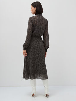 Платье шифон резинка+галстук