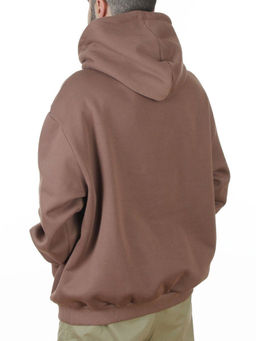 2811 BROWN Худи унисекс мужское (95% хлопок, 5% спандекс)
