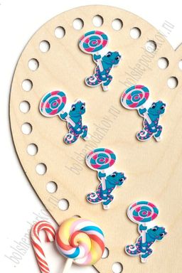 Кабошон-вырубка "Хамелеон" 2,8*3,4 см (10 шт) SF-5915