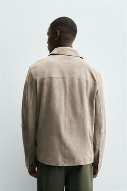 SUEDE LEATHER JACKET - Zara фото 3