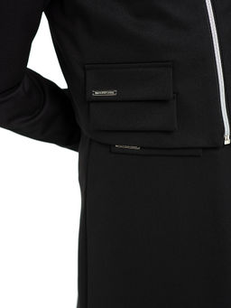 Черный кроп-жакет для девочки Mooriposh, модель 0722  фото 4