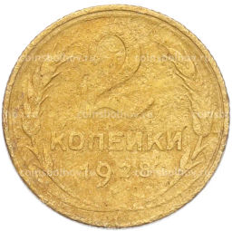 Монета 2 копейки 1928 года