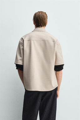 SOBRECAMISA CONFORT NON IRON / Tostado claro