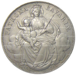 1 талер 1870 года Германские государства  Бавария