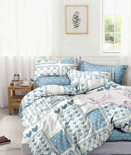 Постельное белье - Поплин Премиум 167 Романтика 2-спальный с Евро простыней