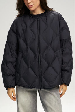 Куртка стеганная с натуральным наполнителем Black - Erist store фото 3