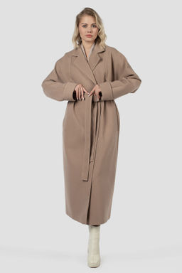 01-12022 Пальто женское демисезонное (пояс)