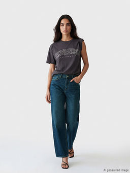 Baggy Fit Kad?n Jean Pantolon