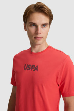 Erkek K_rm_z_ Regular Fit Bisiklet Yaka Basic Ti__rt