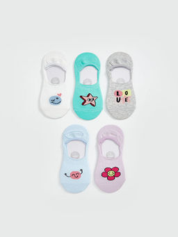 Desenli K?z ?ocuk Babet ?orap 5li