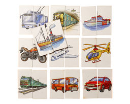 Дидактическая игра Картинки-половинки Транспорт - Smiledecor фото 2