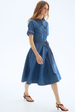 Vestido camisero en denim - H&m фото 6