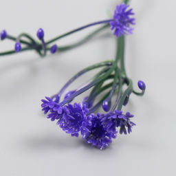 Искусственное растение для творчества «Цикорий», набор 8 шт., фиолетовый, 10 см