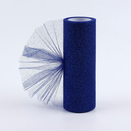 Фатин с глиттером, 15 см, 9±0.5 м, 11±1 г/м², синий №09