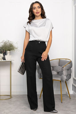 Блуза Маркиза (серая) Б14147-30М - Lt collection фото 8