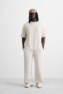 VERTICAL TEXTURED JOGGERS - Zara фото 19