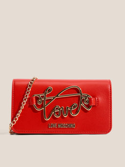 Клатч LOVE MOSCHINO SCRIPT SLG Артикул 4463877, рубиновый