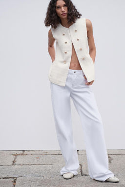 LONG TEXTURED WAISTCOAT - Zara фото 3