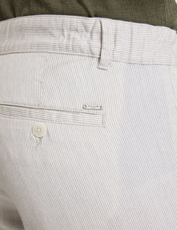 A__k Gri Slim Fit Beli Lastikli Kanvas Pantolon
