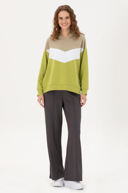 Женский свитшот фисташкового зеленого цвета Неожиданная скидка в корзине - U.s. polo assn фото 4